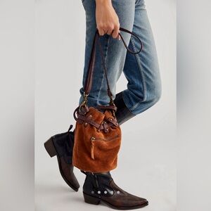 Free People Soren Suede Bucket Bag